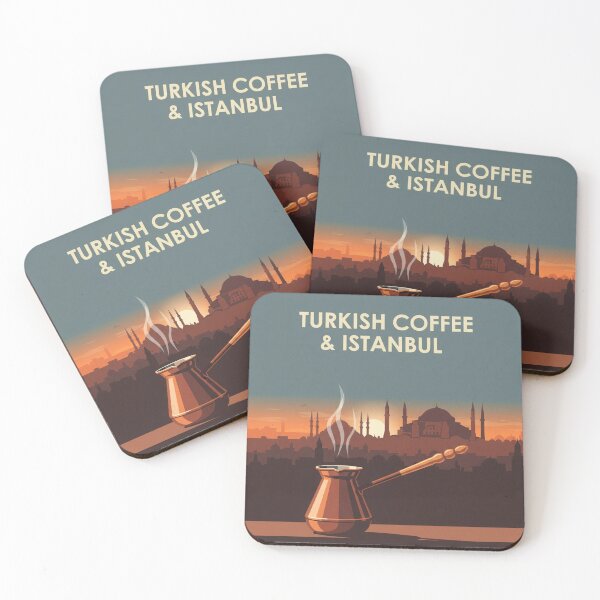 Item preview, Turkish Coffee in Istanbul – Vibrant Retro Travell Art designed and sold by Qooler.