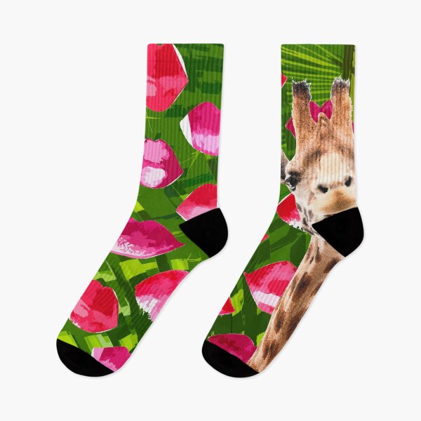 Item preview, Funny Giraffe with Kisses – Pop Art Tropical Jungle designed and sold by mcuj-art.