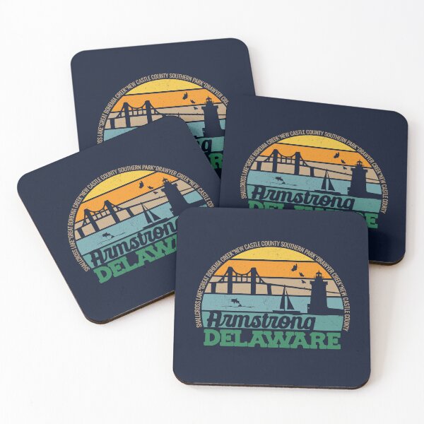 Item preview, Armstrong Delaware Retro Sunset Local Pride Logo  designed and sold by CRHPOD20.