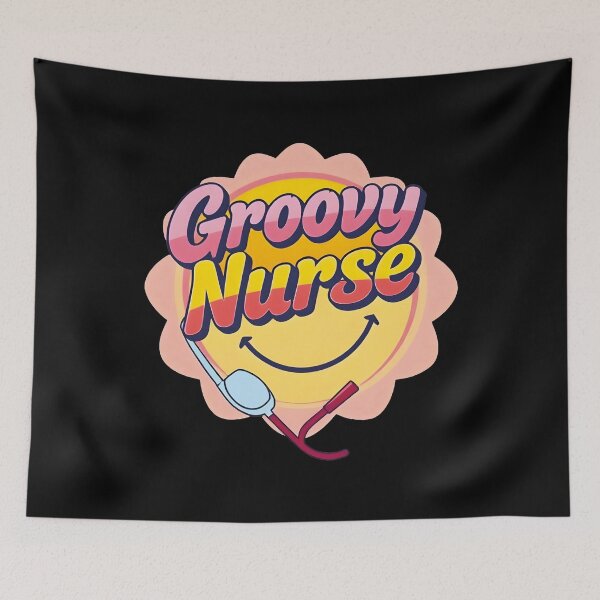Item preview, Groovy Nurse Retro T-Shirt | Funny  Nurse Vintage  designed and sold by al21ex.