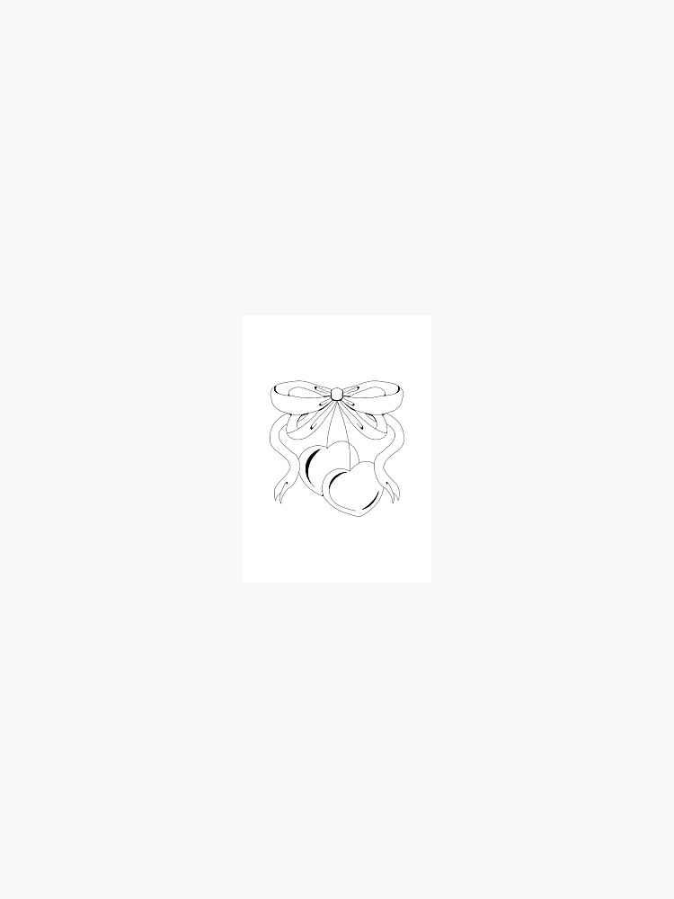 Hearts & Ribbon Love Design Sticker