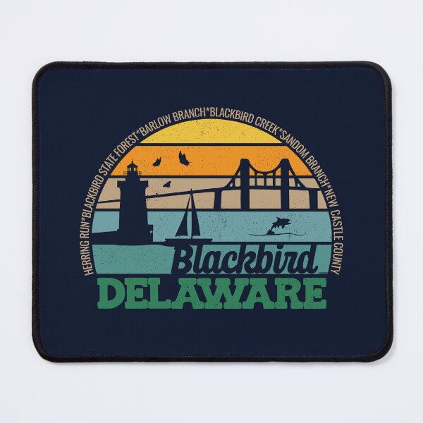 Item preview, Blackbird Delaware Retro Sunset Local Pride Logo  designed and sold by CRHPOD20.
