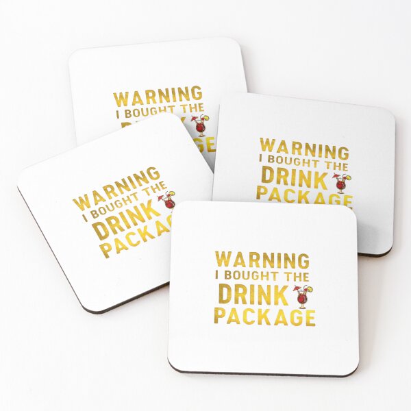 Item preview, Humorous "I Bought the Drink Package" Design designed and sold by Colorful-Garden.