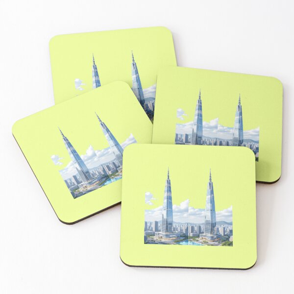 Artikelvorschau, Lotte World Tower Seoul 3D-Skizzenserie, entworfen und verkauft von PaintMeWorld.