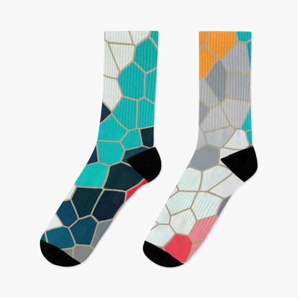 Item preview, Colorful Mosaic Geometric Pattern – Abstract Stained Glass Design designed and sold by mcuj-art.