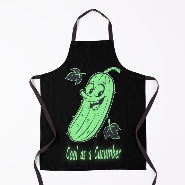 Item preview, Cool as a Cucumber – Funny Neon Cartoon Design designed and sold by AgarutanPrint.