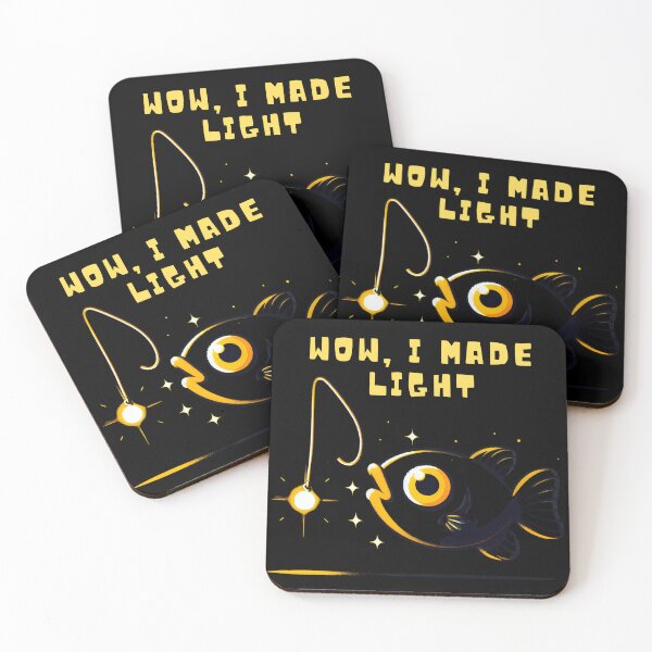 Item preview, Glowing Anglerfish Cartoon–Deep Sea Light designed and sold by Szpaku desart .