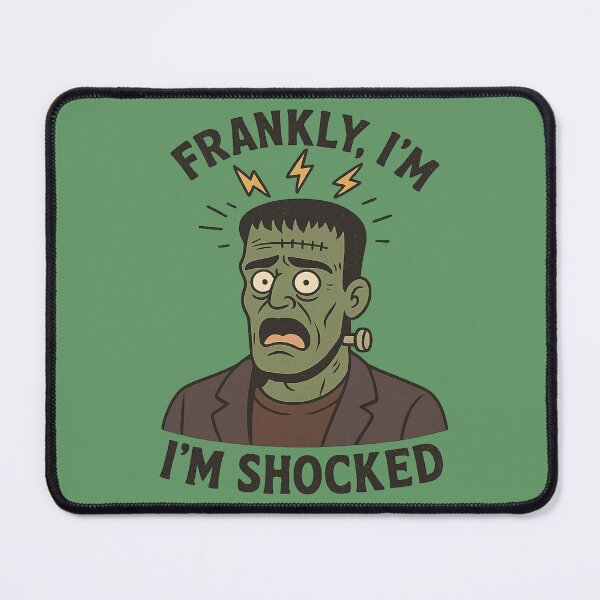 Item preview, Frankly, I’m Shocked – Funny Frankenstein Halloween Pun designed and sold by BloomKind.