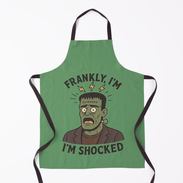 Item preview, Frankly, I’m Shocked – Funny Frankenstein Halloween Pun designed and sold by BloomKind.