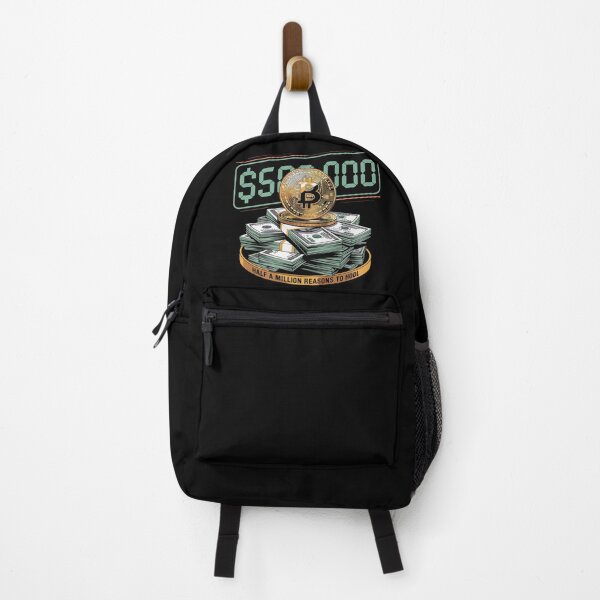 Item preview, half a million reasons to hodl, bitcoin to the moon, bitcoin crypto designed and sold by NoetherSym.