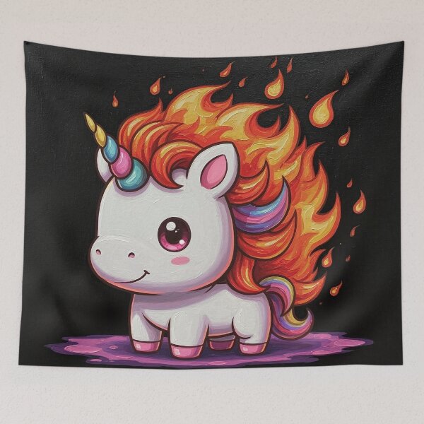 Item preview, Fire Chibi Unicorn designed and sold by LilithsDesires.