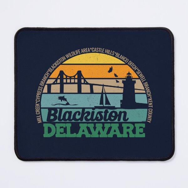 Item preview, Blackiston Delaware Retro Sunset Local Pride Logo  designed and sold by CRHPOD20.