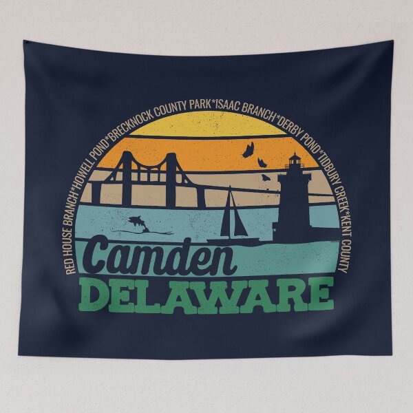 Item preview, Camden Delaware Retro Sunset Local Pride Logo  designed and sold by CRHPOD20.