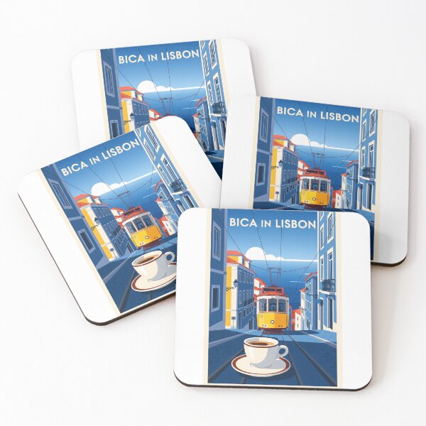 Item preview, Bica Coffee in Lisbon – Chic Retro Travel Art designed and sold by Qooler.