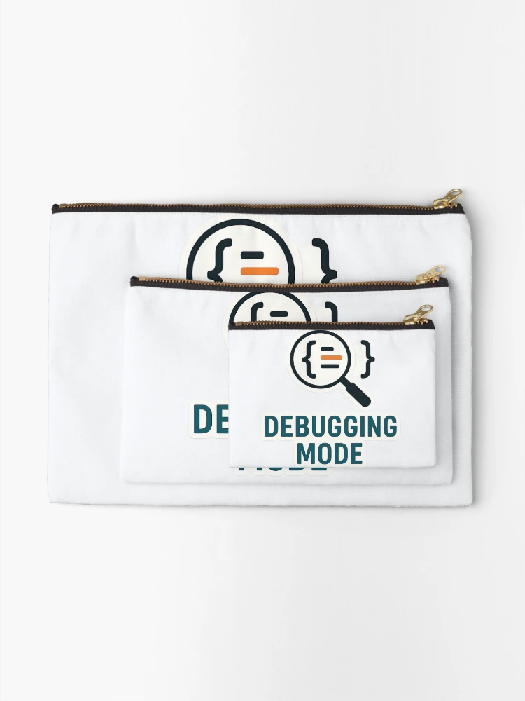 Thumbnail 2 of 4, Zipper Pouch, Debugging Mode Programmer Humor designed and sold by jgvisualarts.