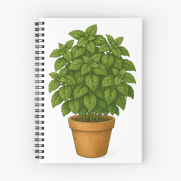 Item preview, Genovese Basil Plant Sticker – Lush Italian Herb in Clay Pot designed and sold by Feral Confetti.