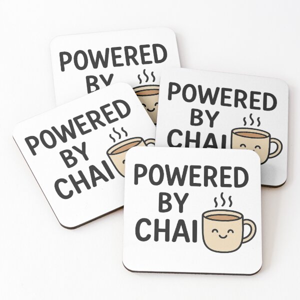 Item preview, Powered by Chai | Funny Relatable Quote Transparent PNG Design designed and sold by ✨ Daily Vibe Studio ✨.