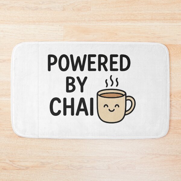 Item preview, Powered by Chai | Funny Relatable Quote Transparent PNG Design designed and sold by ✨ Daily Vibe Studio ✨.