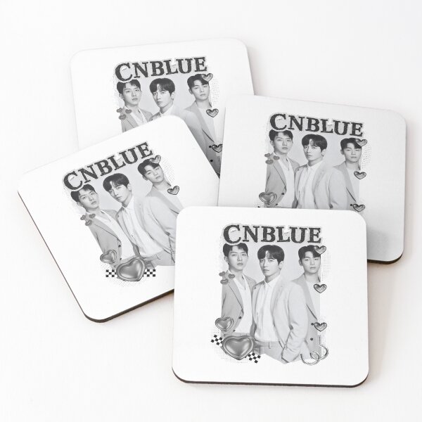 Item preview, CNBLUE Kpop Group Black and White Collage Digital Art Portrait designed and sold by AJUNICE STUDIO.