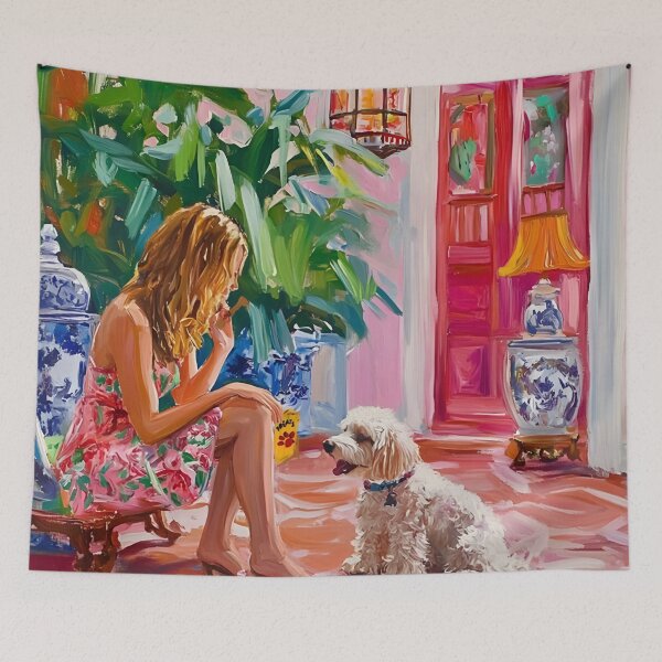 Item preview, Preppy art, Treats for a good boy, whimsical dog art designed and sold by SophieClimaArt.