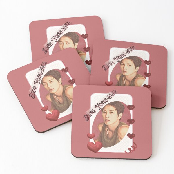 Item preview, Jung Yonghwa CNBLUE Kpop Group Card Red Aesthetic Collage Design designed and sold by AJUNICE STUDIO.