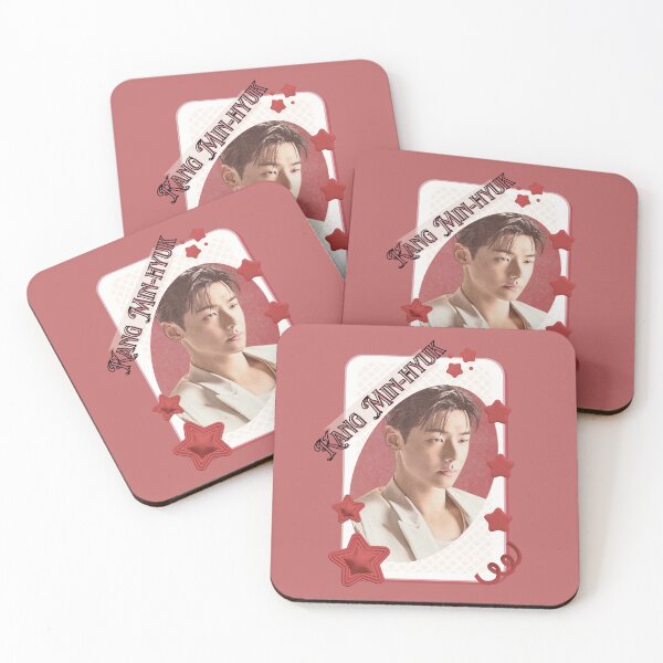 Item preview, Kang Min-hyuk CNBLUE Kpop Group Card Red Aesthetic Collage Design designed and sold by AJUNICE STUDIO.