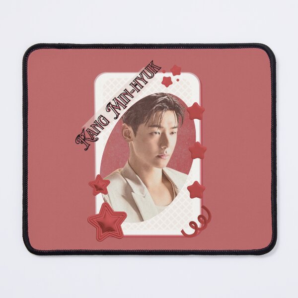 Item preview, Kang Min-hyuk CNBLUE Kpop Group Card Red Aesthetic Collage Design designed and sold by AJUNICE STUDIO.