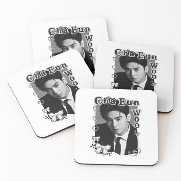 Item preview, Cha Eun-woo (차은우)  Korean Actor Black and White Collage Digital Art Portrait designed and sold by AJUNICE STUDIO.
