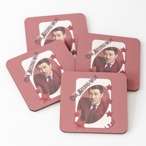 Item preview, Cha Seung-won (차승원) Korean Actor Card Red Aesthetic Collage Design designed and sold by AJUNICE STUDIO.