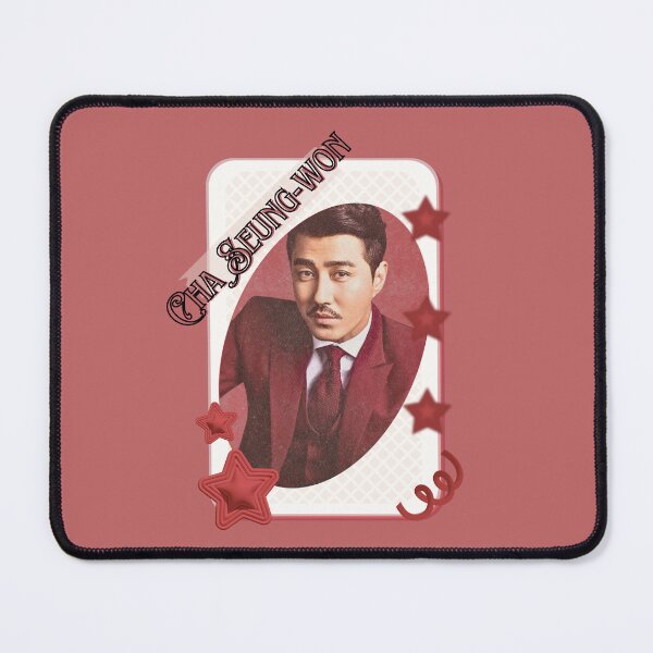 Item preview, Cha Seung-won (차승원) Korean Actor Card Red Aesthetic Collage Design designed and sold by AJUNICE STUDIO.