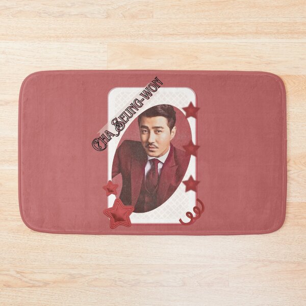 Item preview, Cha Seung-won (차승원) Korean Actor Card Red Aesthetic Collage Design designed and sold by AJUNICE STUDIO.