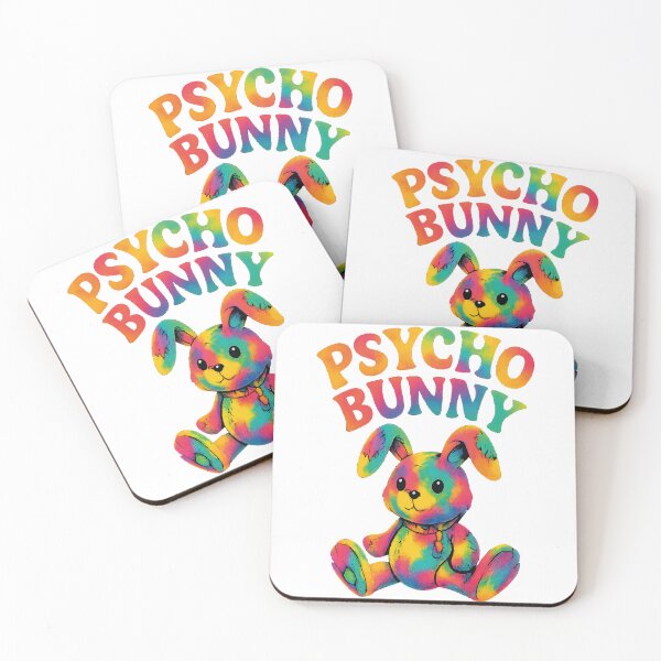 Item preview, Psycho Bunny – Psychedelic Patchwork Plush Rabbit designed and sold by VALQUIRIAMX.