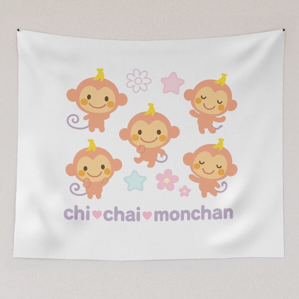 Item preview, Cute Chi Chai Monchan Monkey Kawaii Aesthetic designed and sold by Heavenly-Cloudz.