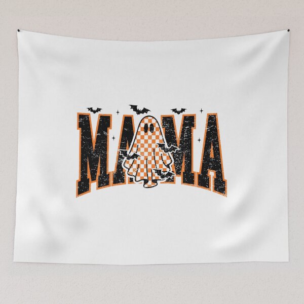 Item preview, MAMA  Checkered Halloween Ghost Design designed and sold by JoeZigns81.