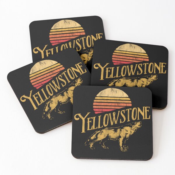 Item preview, Howling Wolf Yellowstone National Park Sunset Graphic designed and sold by boatngsxzx.