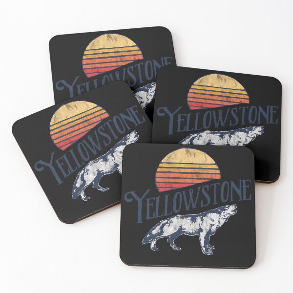 Item preview, Howling Wolf Yellowstone National Park Sunset Graphic designed and sold by boatngsxzx.