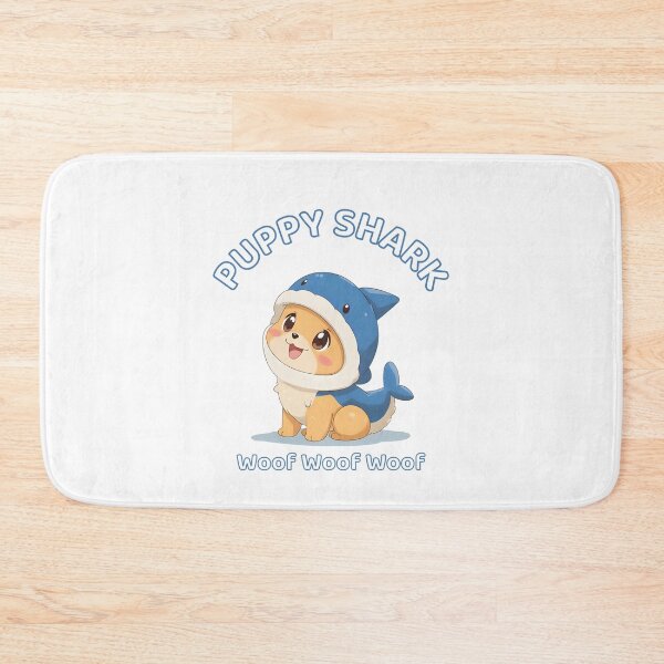 Item preview, Puppy Shark – Woof Woof Woof | Cute Dog in Shark Costume designed and sold by AnnumanTees.