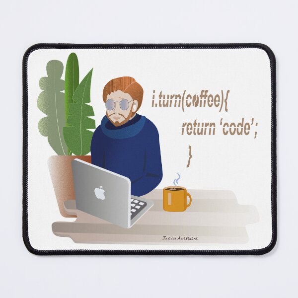 Item preview, Coffee into code designed and sold by Julia's Print Studio .