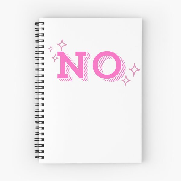 Item preview, Pink No with Stars Design | Minimalist Negative Word Art | Bold Statement Typography designed and sold by TialCorner.
