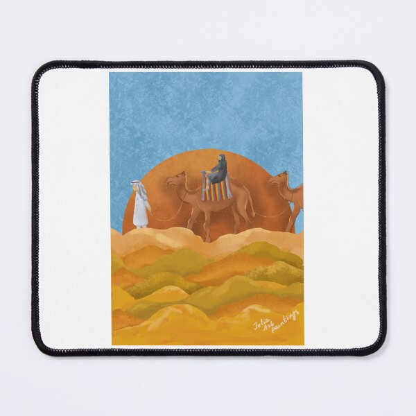 Item preview, Сamel caravan in the desert designed and sold by Julia's Print Studio .