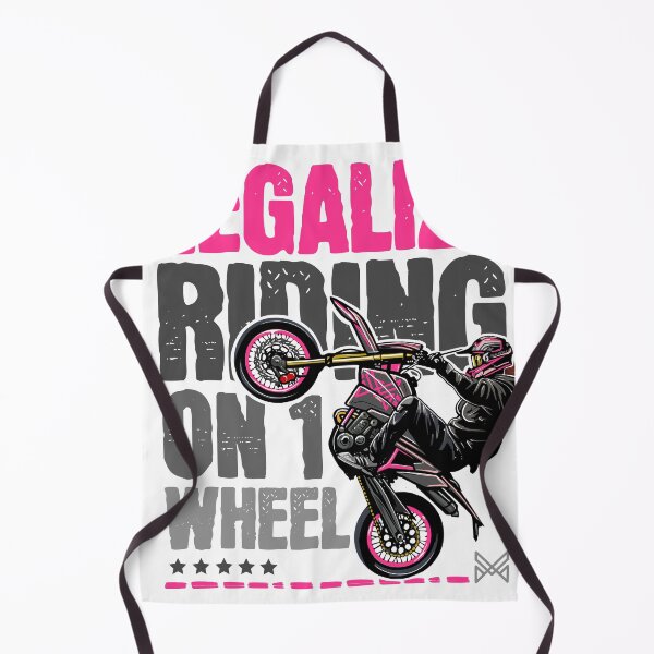 Item preview, girl Motorcycle Stunt Art | Wheelie Sportbike Illustration designed and sold by monsalve-autos.