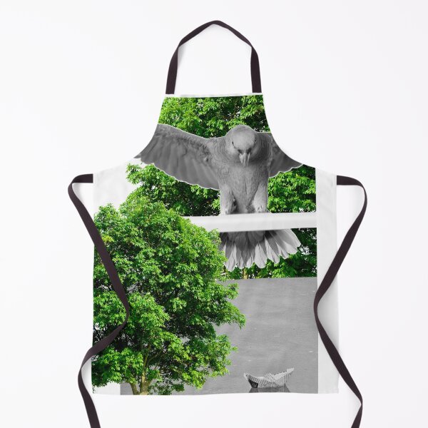 Item preview, Surreal Nature Contrast – Black & White Bird with Green Trees and Paper Boat designed and sold by mcuj-art.