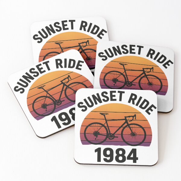 Item preview, Sunset Ride 1984 Vintage Gravel Cycling designed and sold by Qbi Cycle & Co. – Cycling Apparel & Accessories.