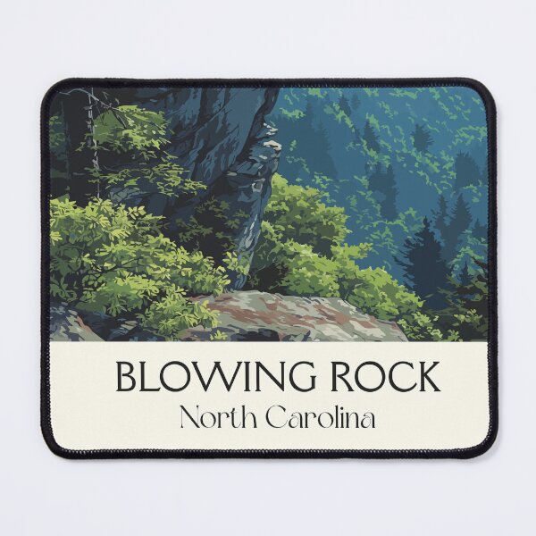 Item preview, Blowing Rock North Carolina Retro Travel Art | Blue Ridge Parkway Overlook designed and sold by TuncGK.
