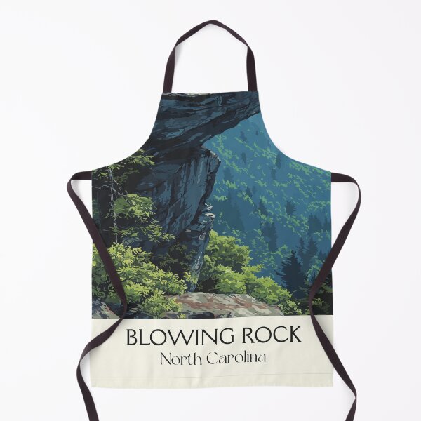 Item preview, Blowing Rock North Carolina Retro Travel Art | Blue Ridge Parkway Overlook designed and sold by TuncGK.