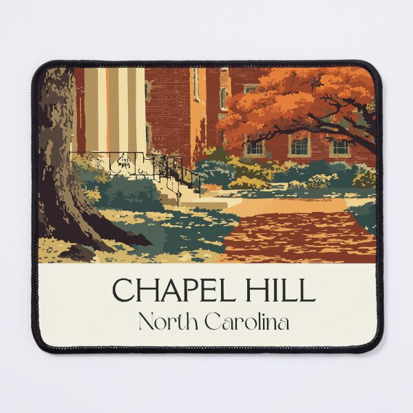 Item preview, Chapel Hill North Carolina Vintage Travel Art | Historic College Campus designed and sold by TuncGK.