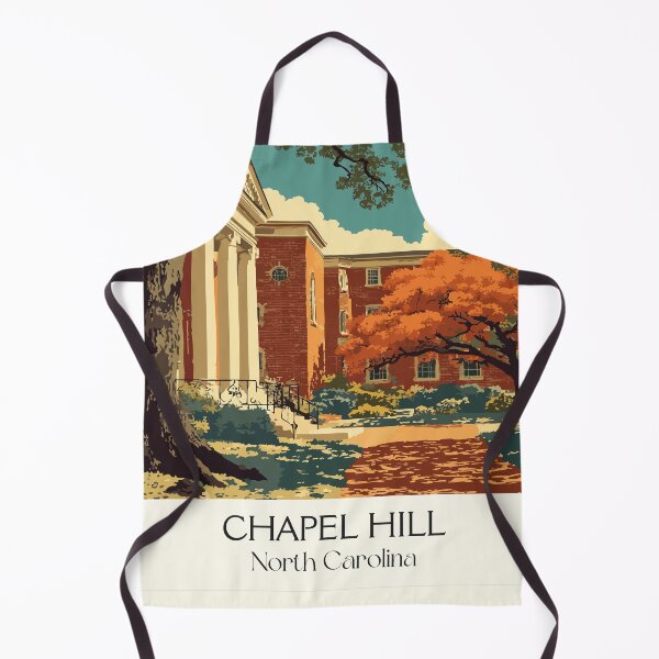 Item preview, Chapel Hill North Carolina Vintage Travel Art | Historic College Campus designed and sold by TuncGK.