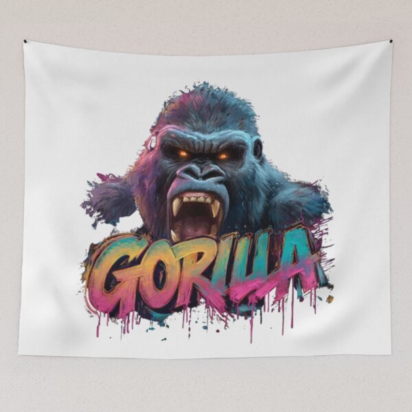 Item preview, Gorilla – Graffiti Street Art Design designed and sold by AlexLineArt.