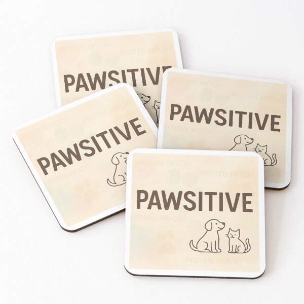 Item preview, PAWSITIVE - No. 7 - Paws up! - My heart beats for cats, dogs, and all other animals! 6000x6000 designed and sold by darky72.