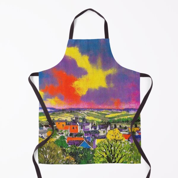 Item preview, Totnes from Harpers Hill2(watercolour + AI) designed and sold by artsmeow.